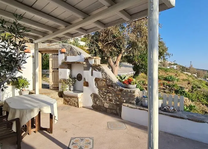 Romantic Sunset Cycladic House In Sotires بيت للعطل