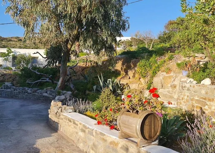 Romantic Sunset Cycladic House In Sotires بيت للعطل *