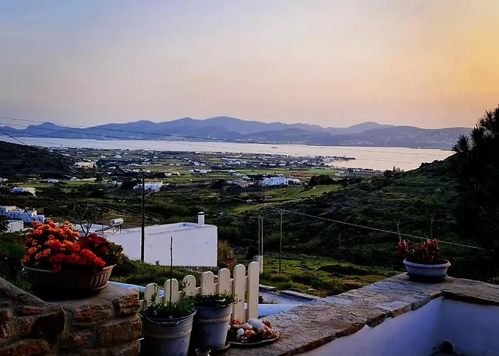 Romantic Sunset Cycladic House In Sotires * Moni Christou Dasous