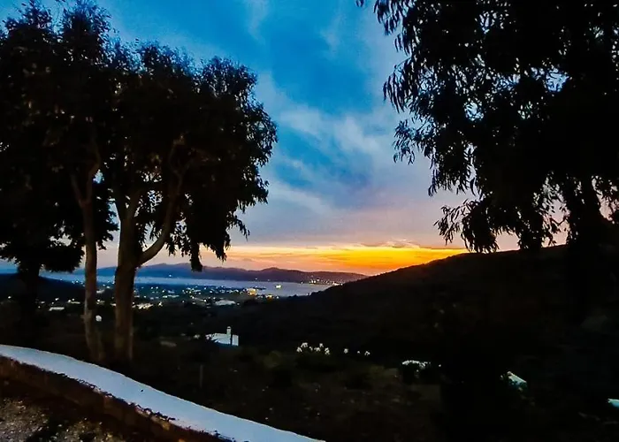 Romantic Sunset Cycladic House In Sotires بيت للعطل